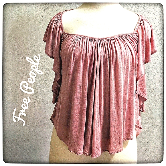 FREE PEOPLE Boho Babydoll Top - Picture 1 of 4